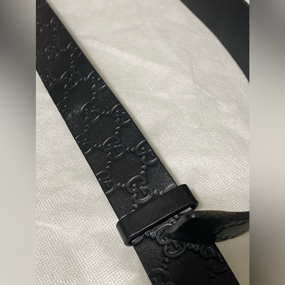 @@@ GUCCI WIDE BELT.@@@. 48 inches long. Color: Black - Picture 10 of 16